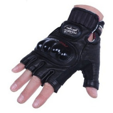 Promotional Biker Gloves, Male Half Means Riding Leather Motorcycle Gloves